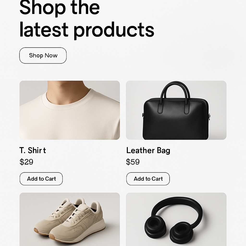 E-commerce website design